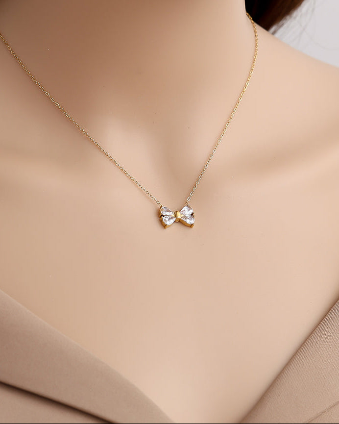 Halskette Sparkly Bow