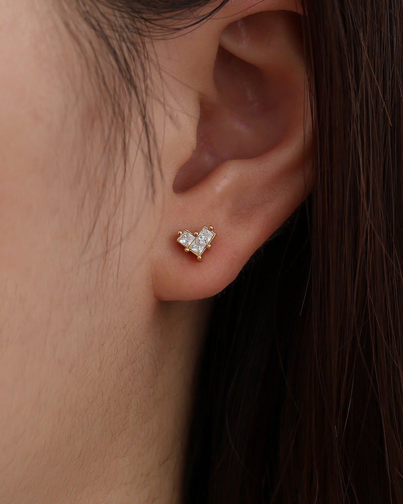 Ohrstecker Mosaik Heart