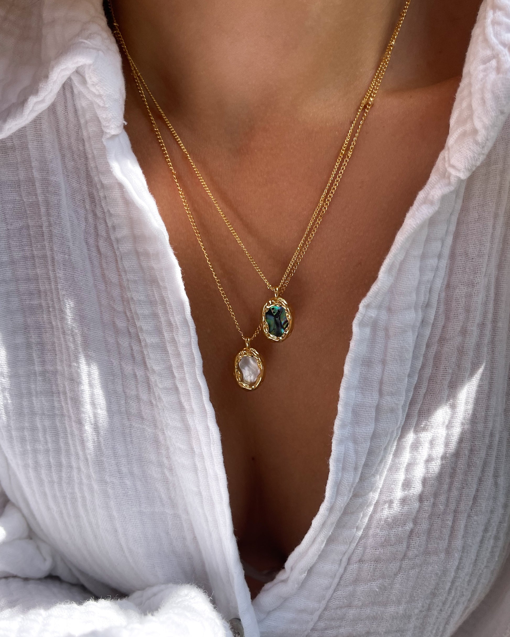 Halskette Vintage Abalone Shell