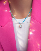Handmade Perlenkette | Aqua Glow