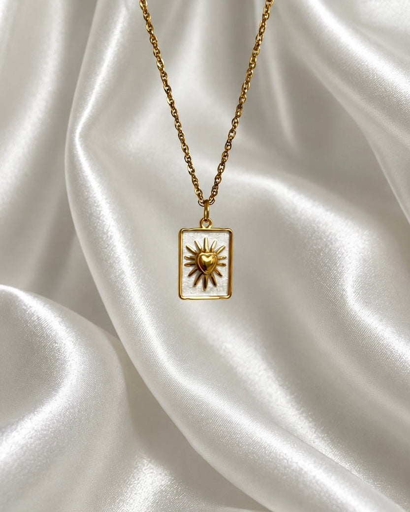 Charm Sacred Heart | Weiß