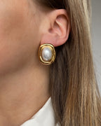 Ohrstecker Golden Snow Pearl