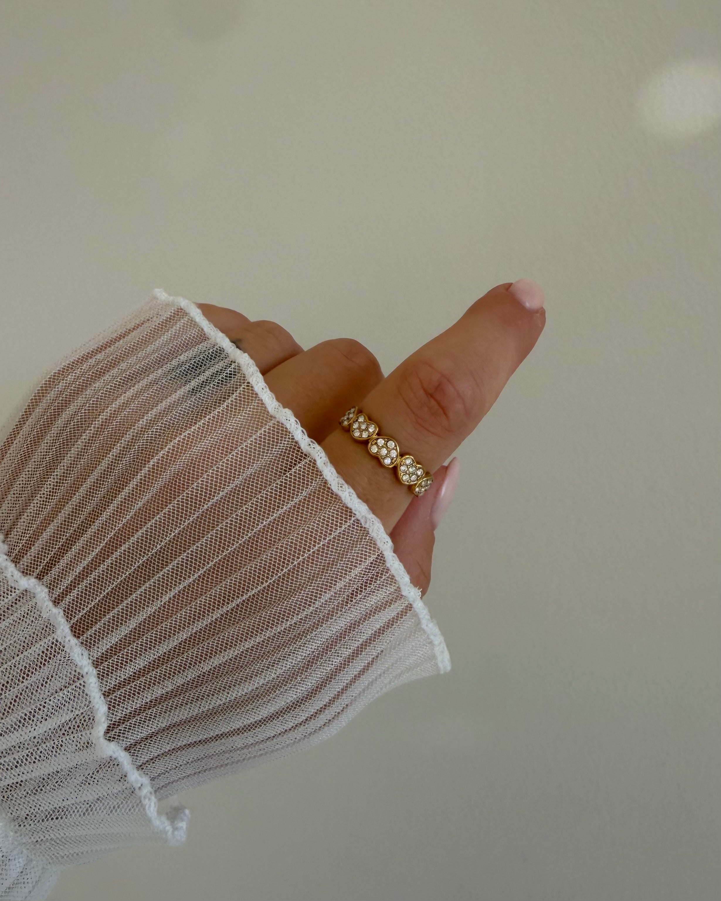 Ring Sparkly Hearts
