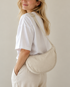 Everyday Half Moon Bag | Beige