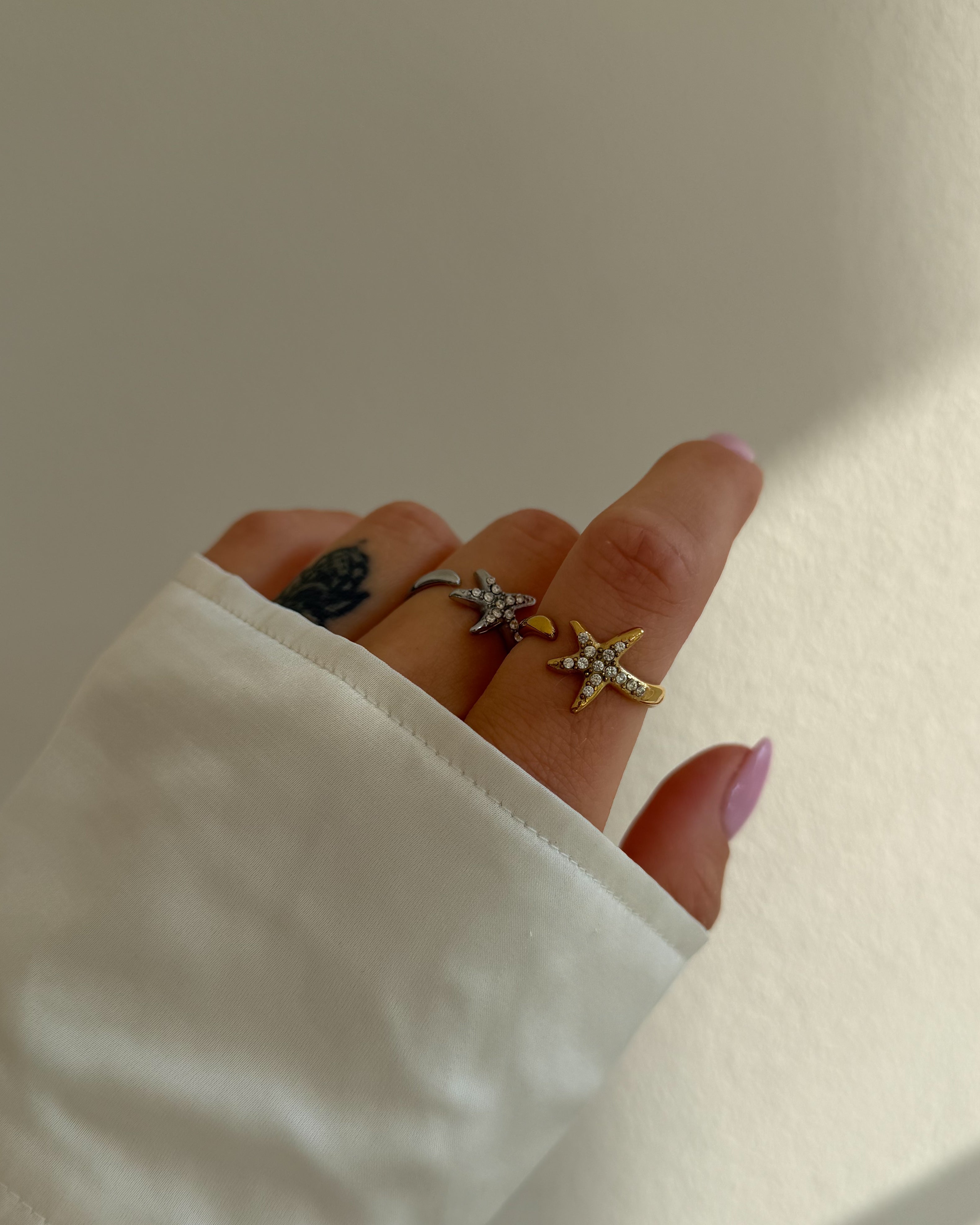 Ring Starfish Sparkle