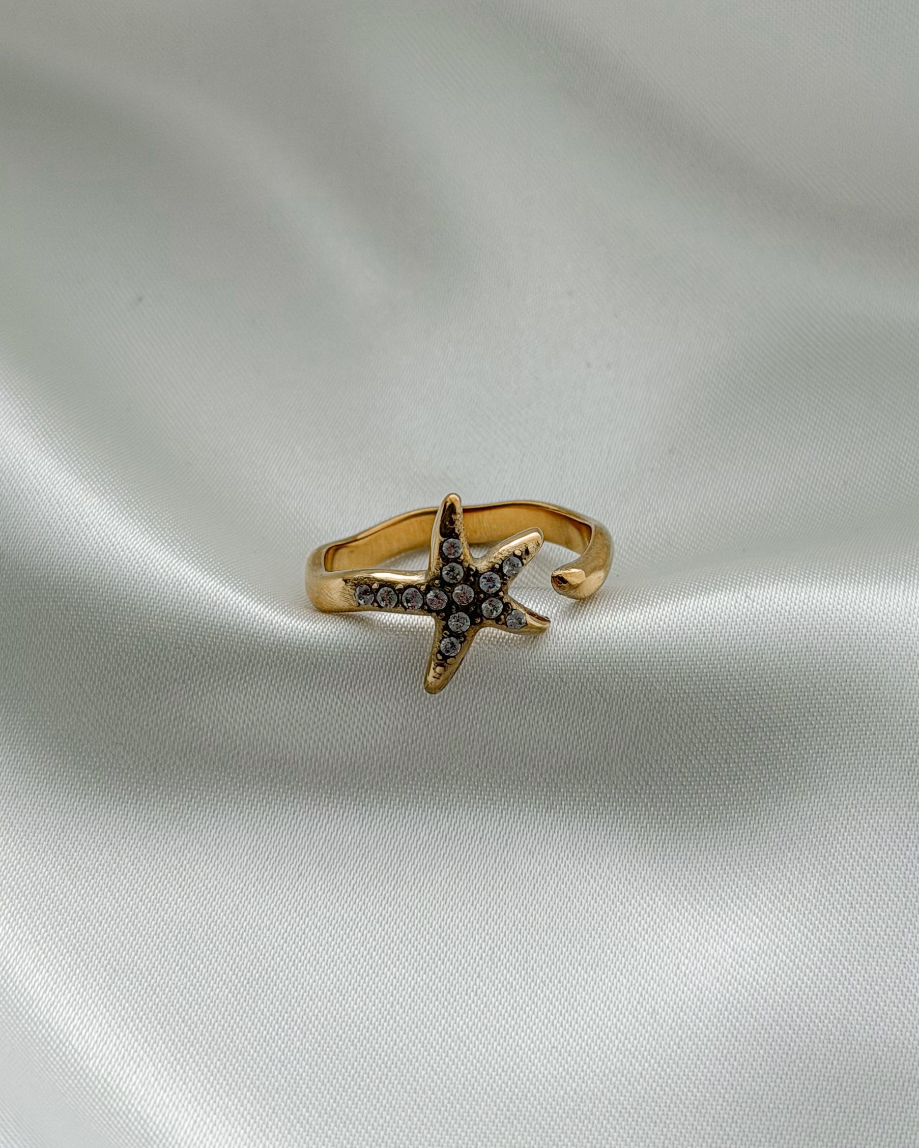 Ring Starfish Sparkle