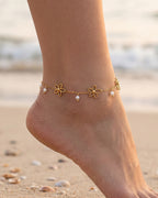 Fusskettchen Blossom Pearl