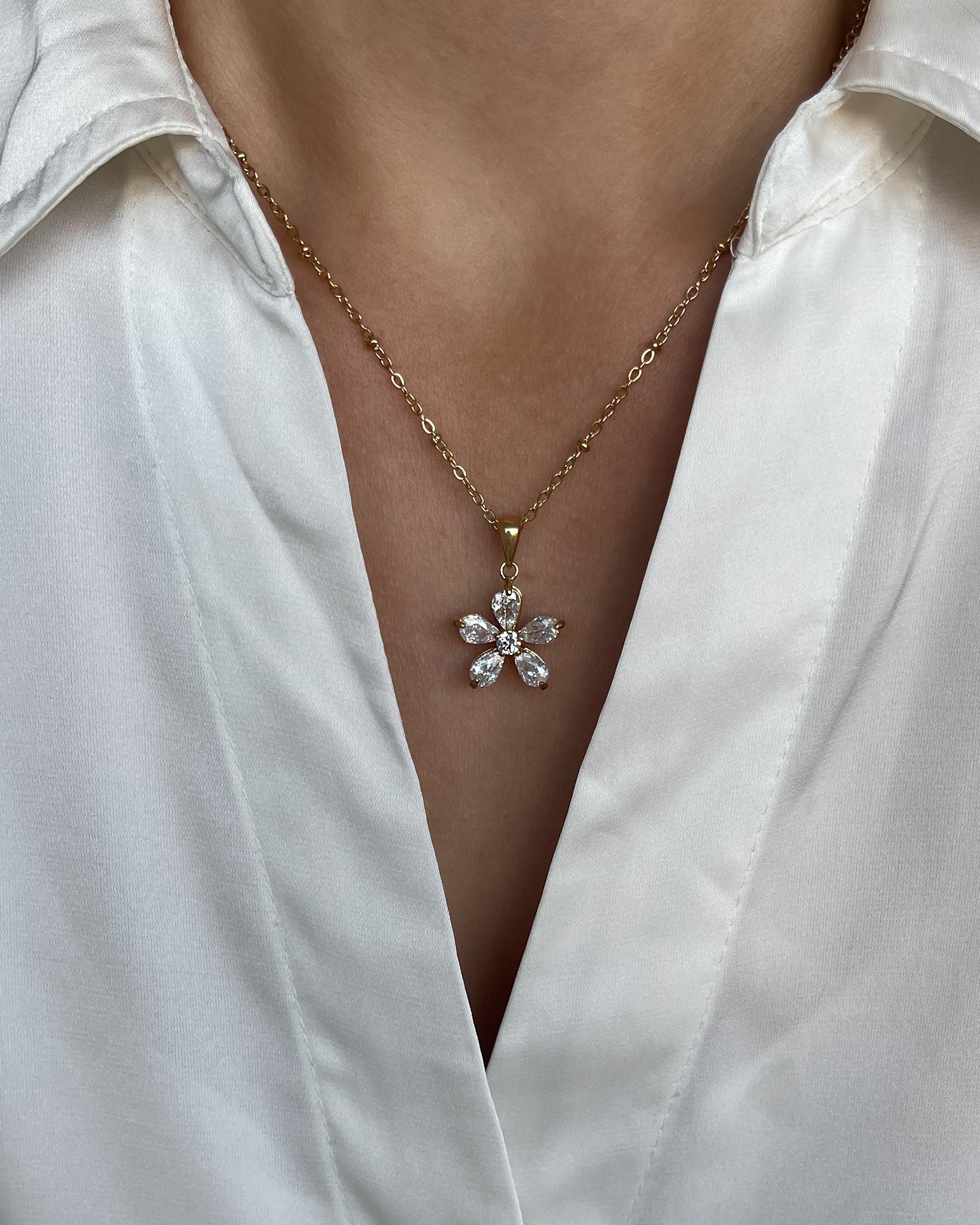 Halskette Crystal Bloom