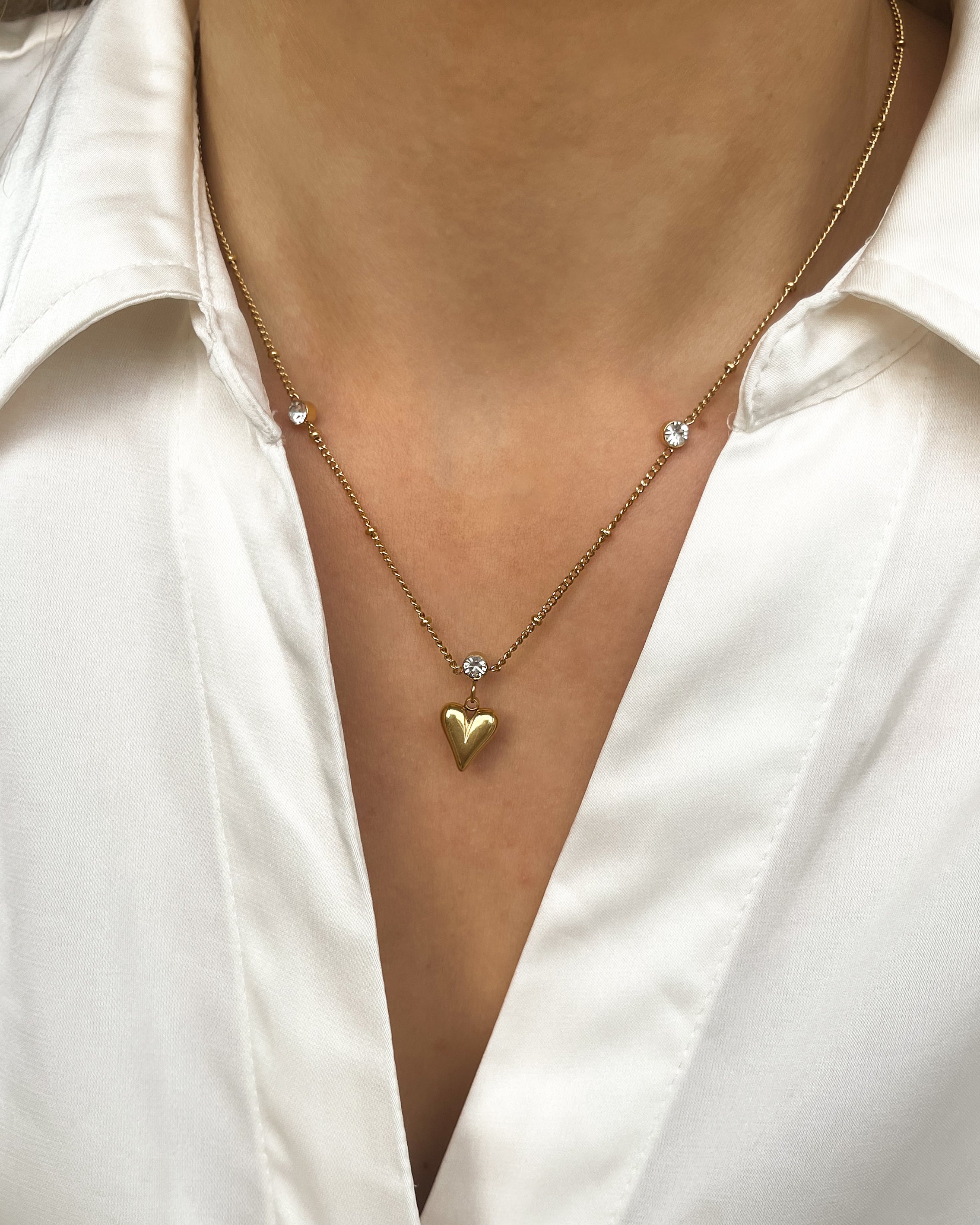 Halskette Golden Heartline