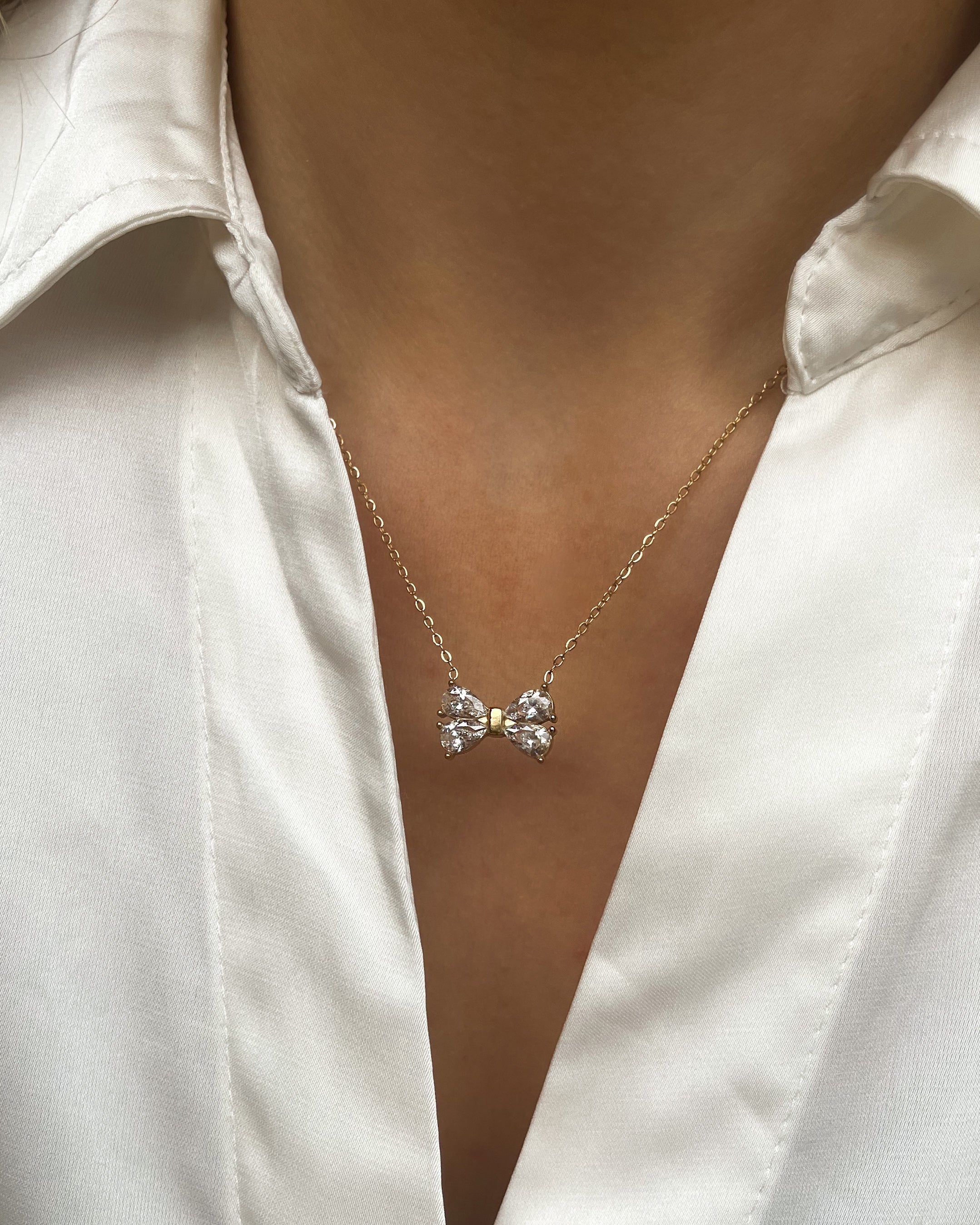 Halskette Sparkly Bow