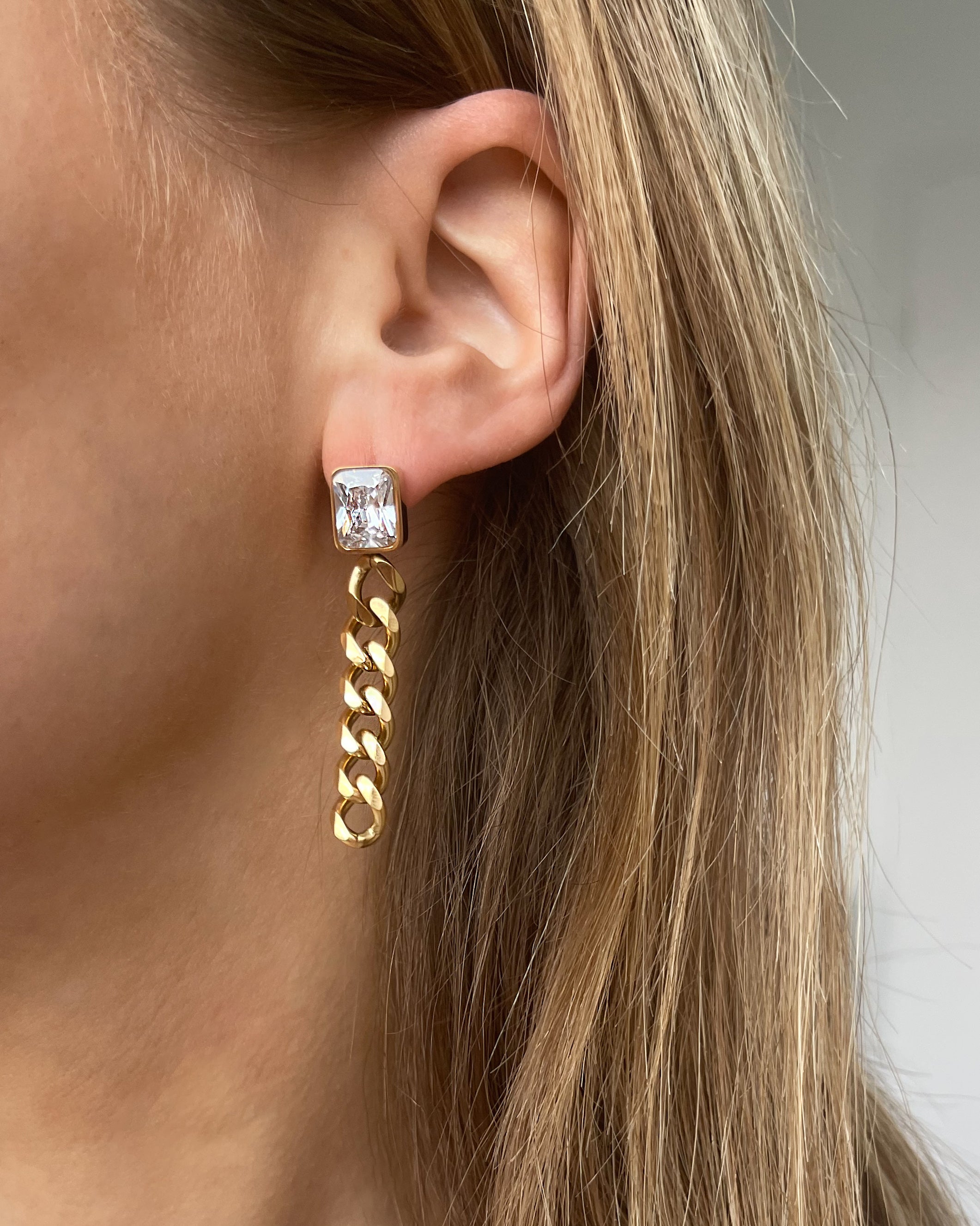 Ohrringe Golden Chain Drop