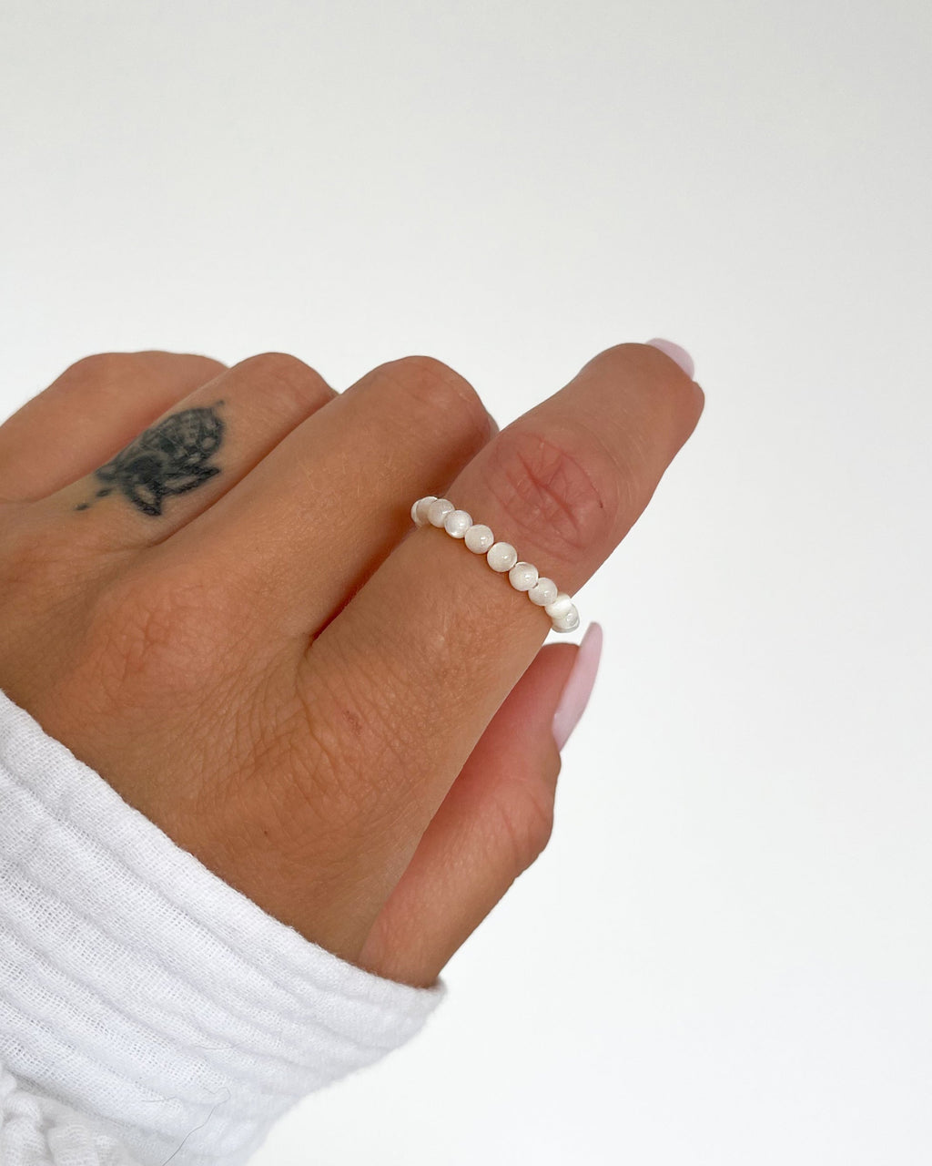 Perlenring White Serenity
