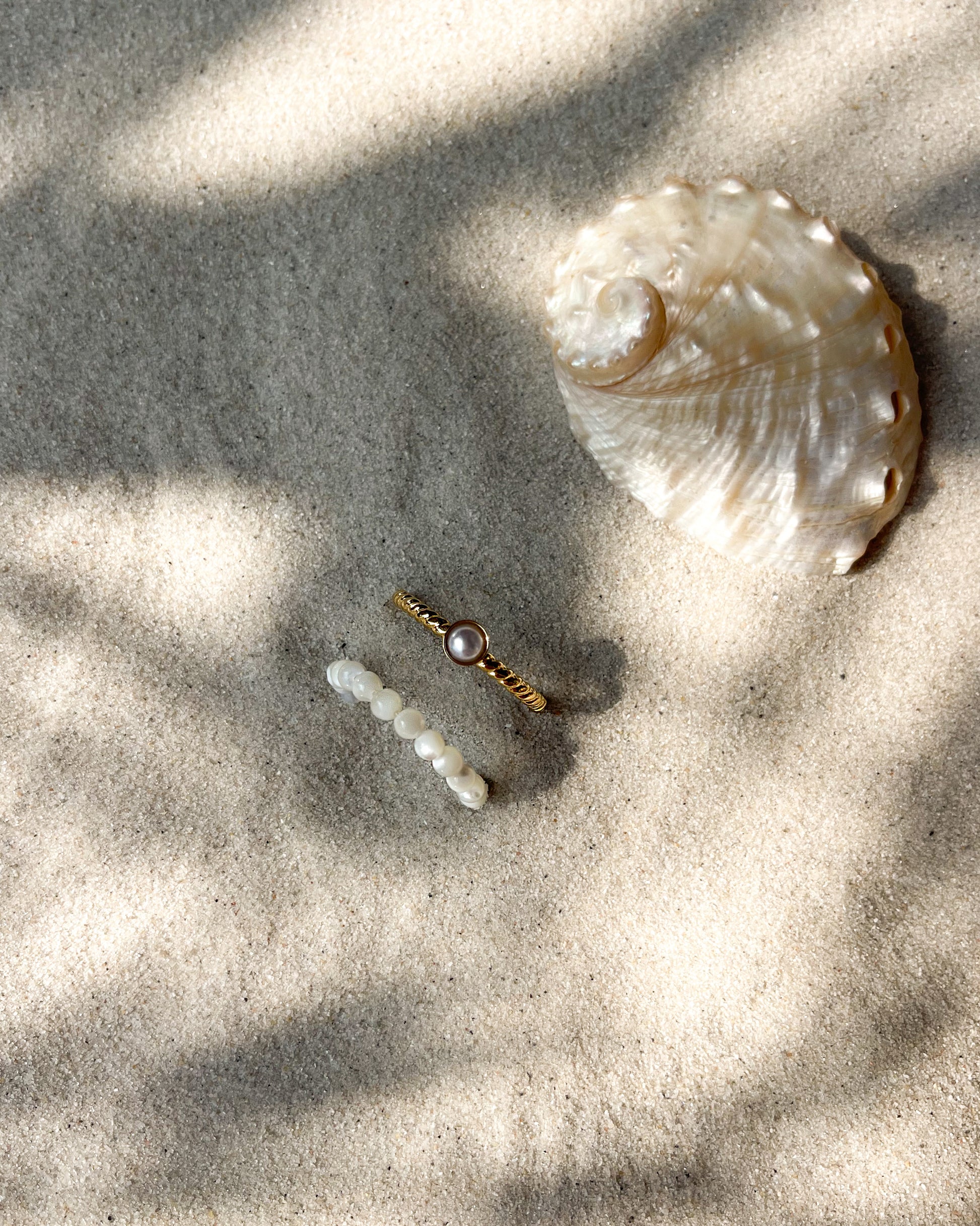 Perlenring White Serenity