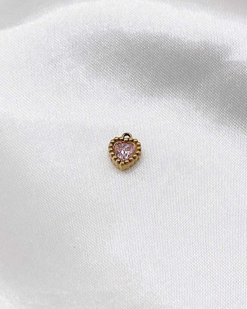 Charm Pink Sparkle Heart