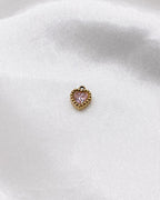 Charm Pink Sparkle Heart