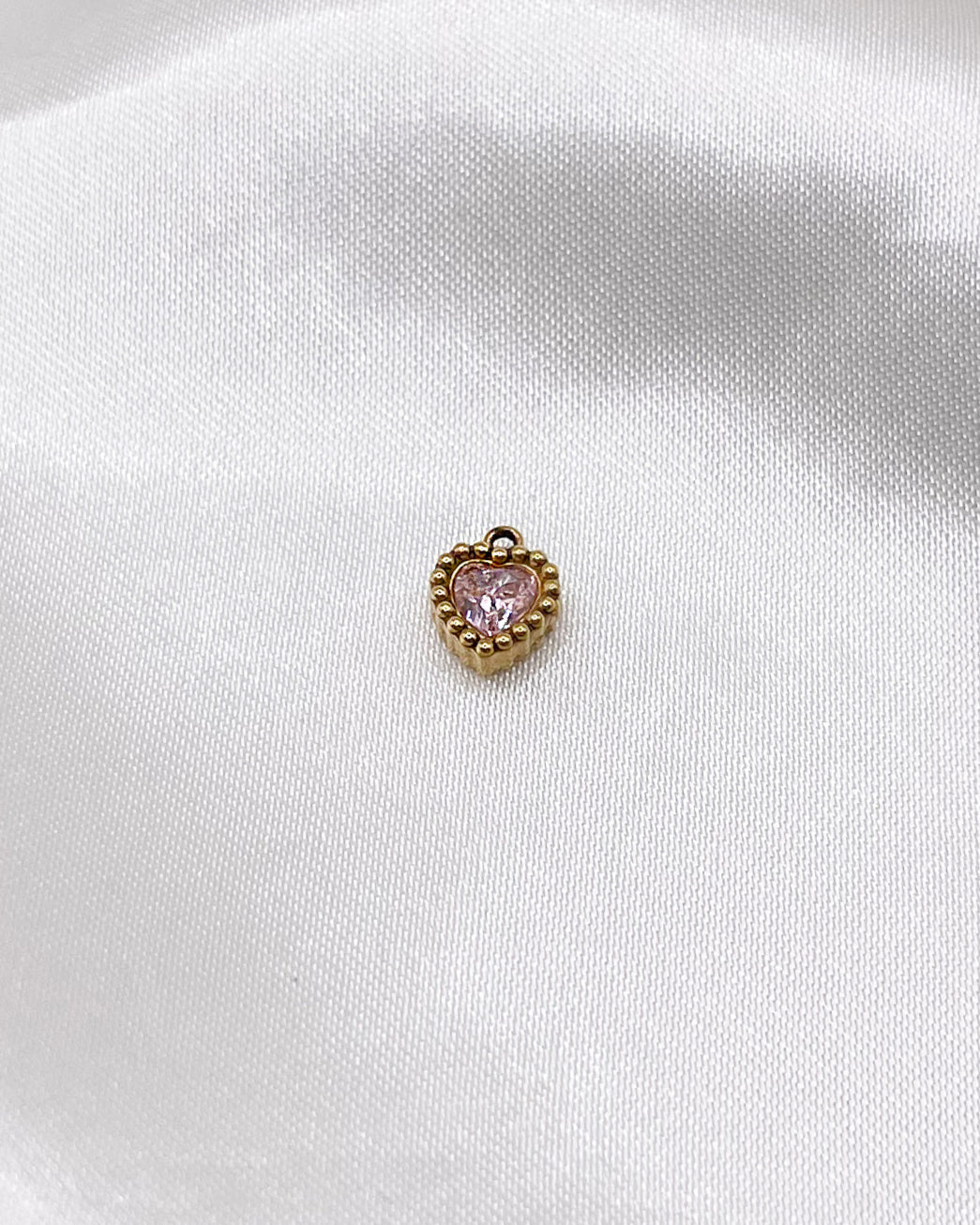 Charm Pink Sparkle Heart