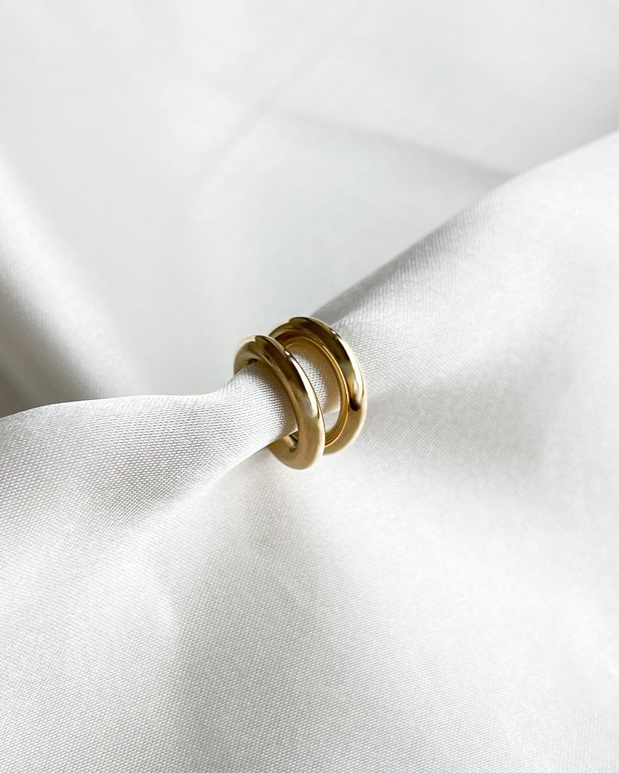 Earcuff Golden Double