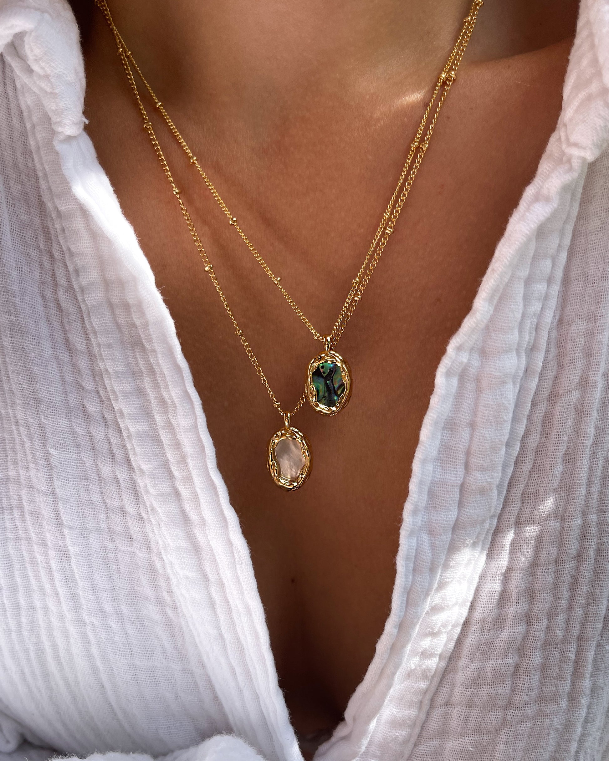 Charm Vintage Abalone Shell