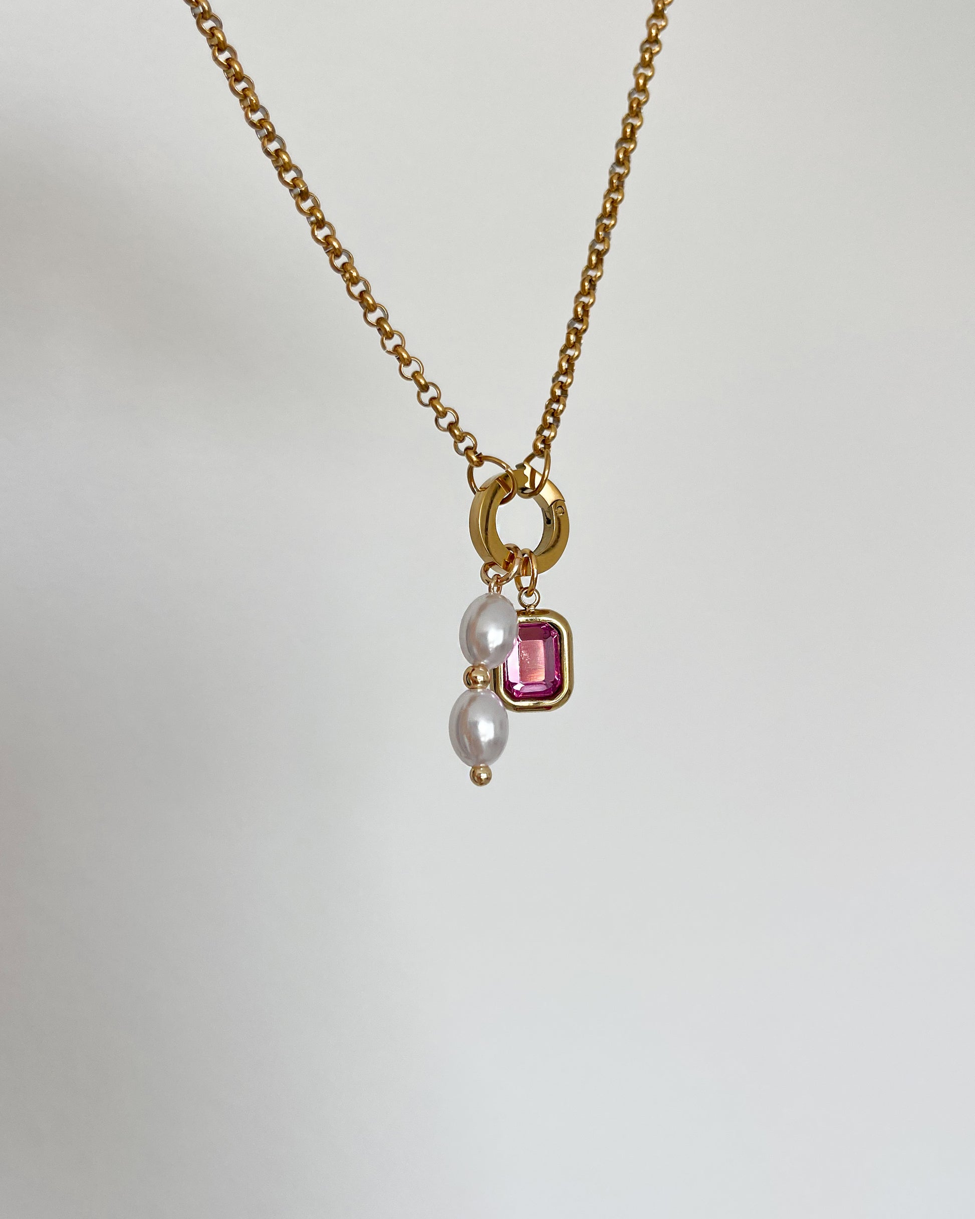 Charm Pink Gem