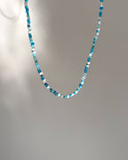 Handmade Perlenkette | Aqua Glow