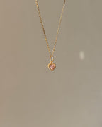 Charm Rosa Sparkle Heart