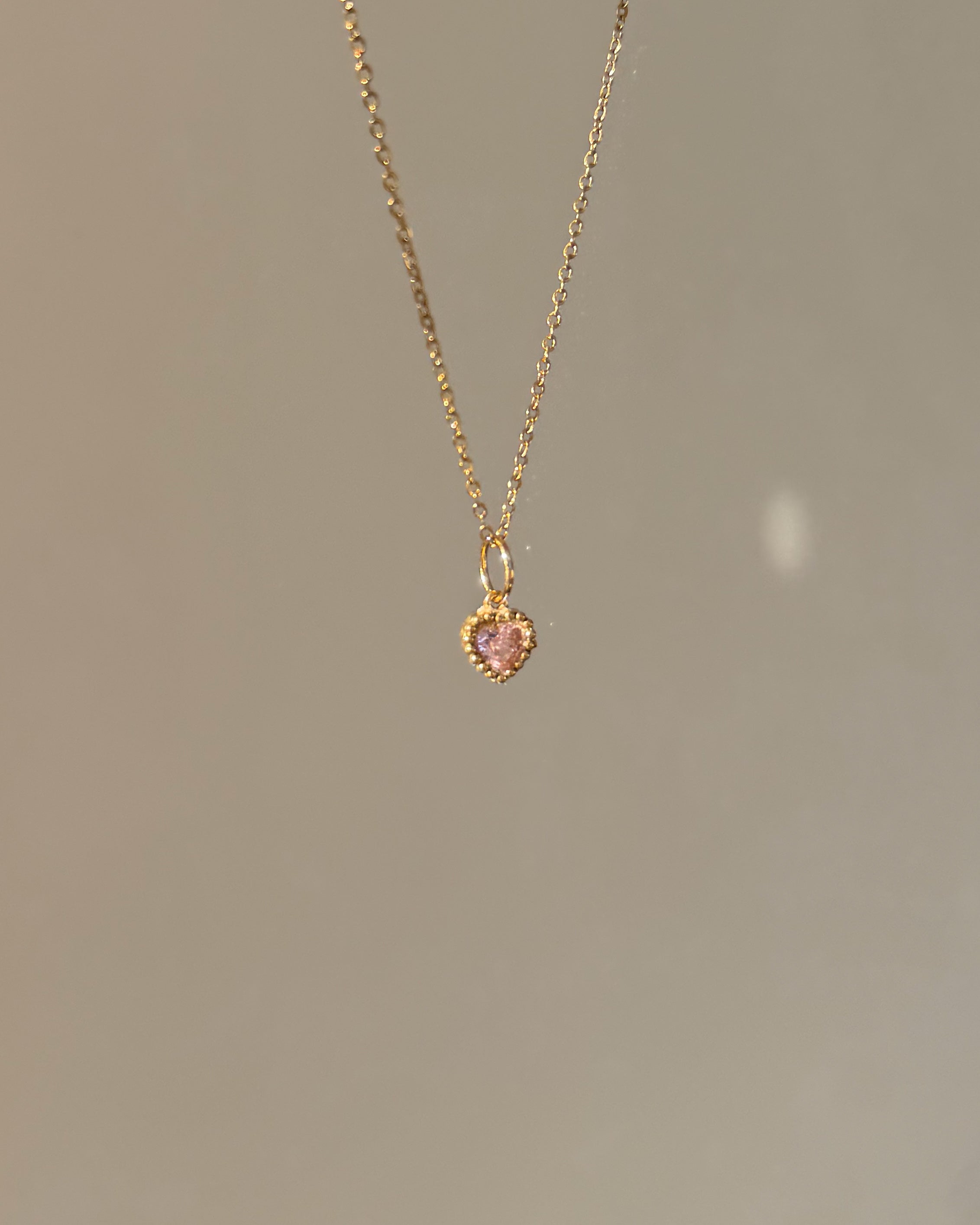 Charm Rosa Sparkle Heart
