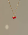 Charm Red Sparkle Bow