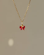 Charm Red Sparkle Bow