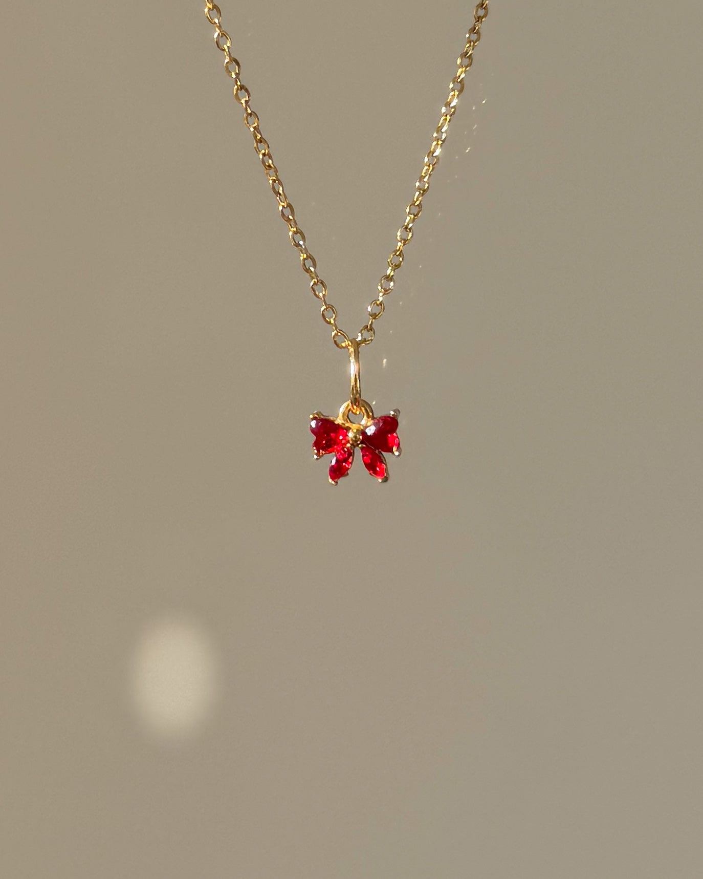 Charm Red Sparkle Bow