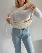 Puffy Crossbody Bag | Cream