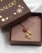 Charm Red Sparkle Bow