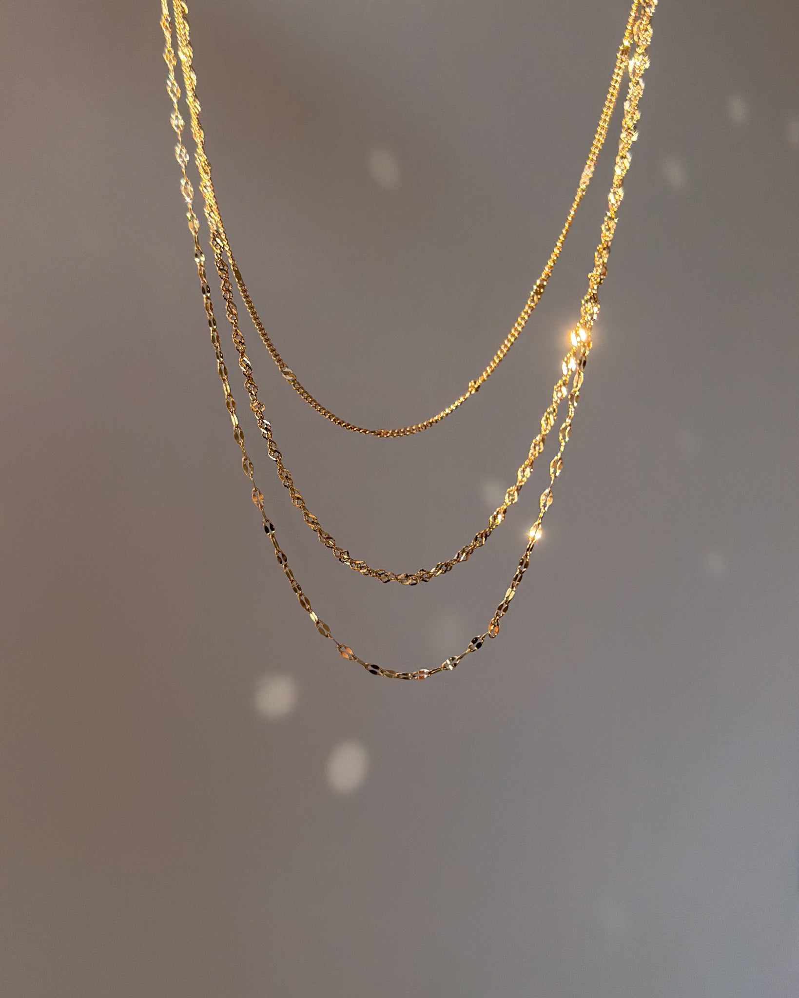 Halskette Golden Layers | 3in1 Kette