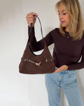 Suede Shoulder Bag | Braun