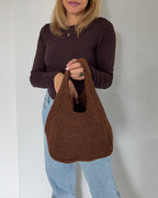 Cozy Knit Bag | Braun