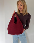Cozy Knit Bag | Dark Red