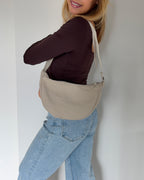 Everyday Half Moon Bag | Beige