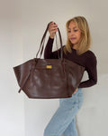 Oversized Tote Bag | Dunkelbraun