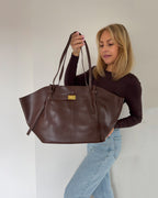 Oversized Tote Bag | Dunkelbraun