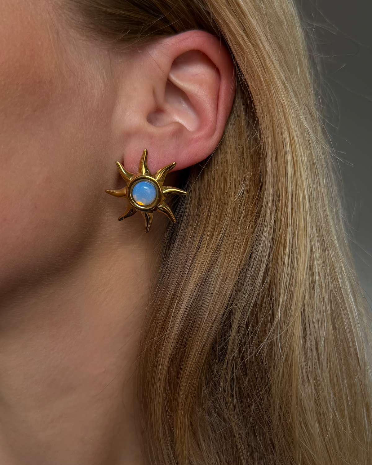 Ohrringe Solar Opal