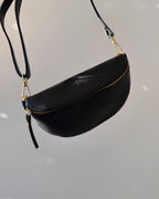 Crossbody Bag | Schwarz | Echtleder