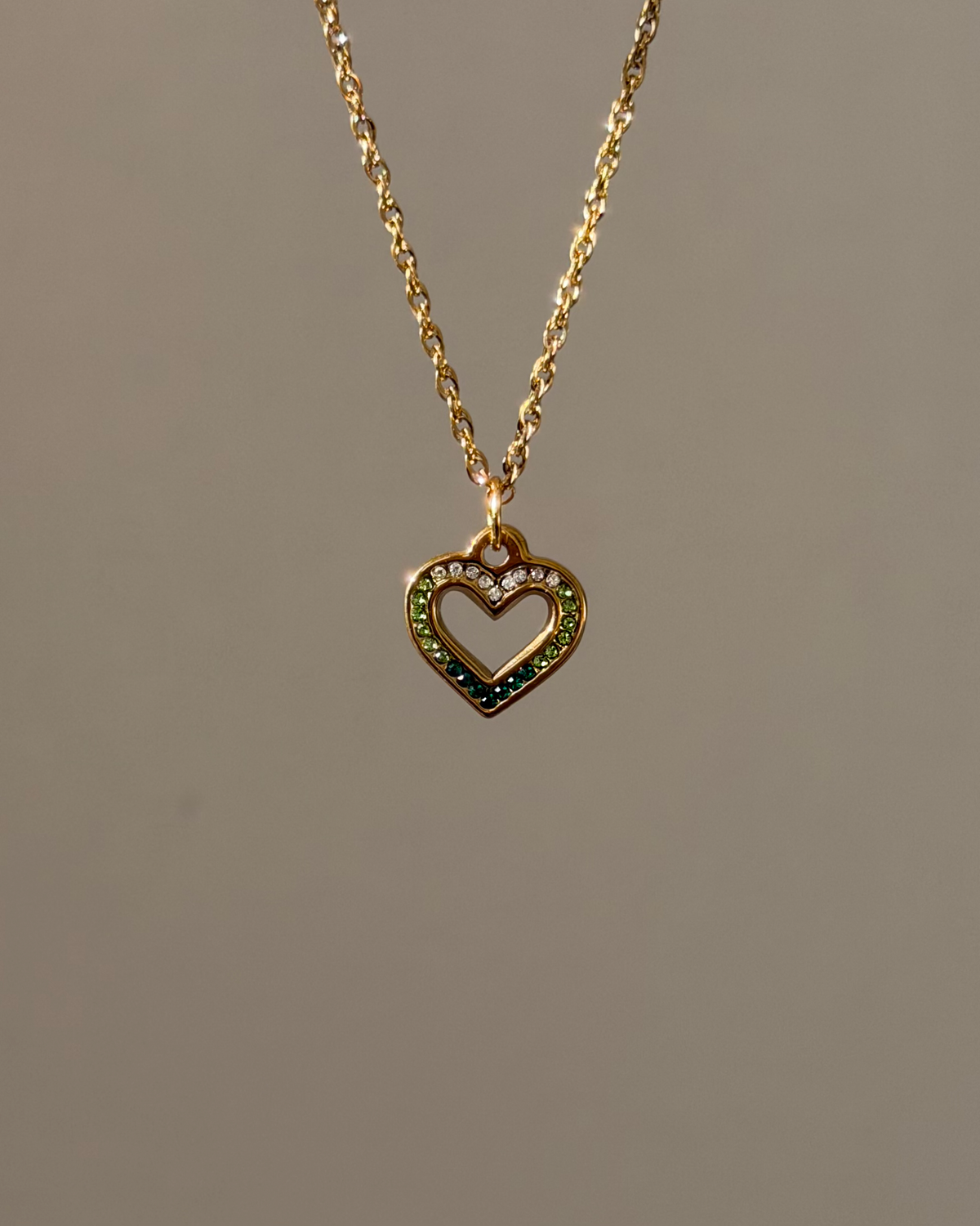 Charm Emerald Heart