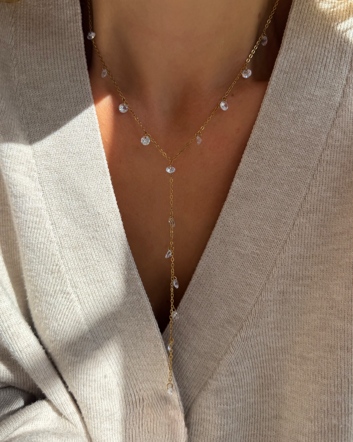 Halskette Sparkle Drop