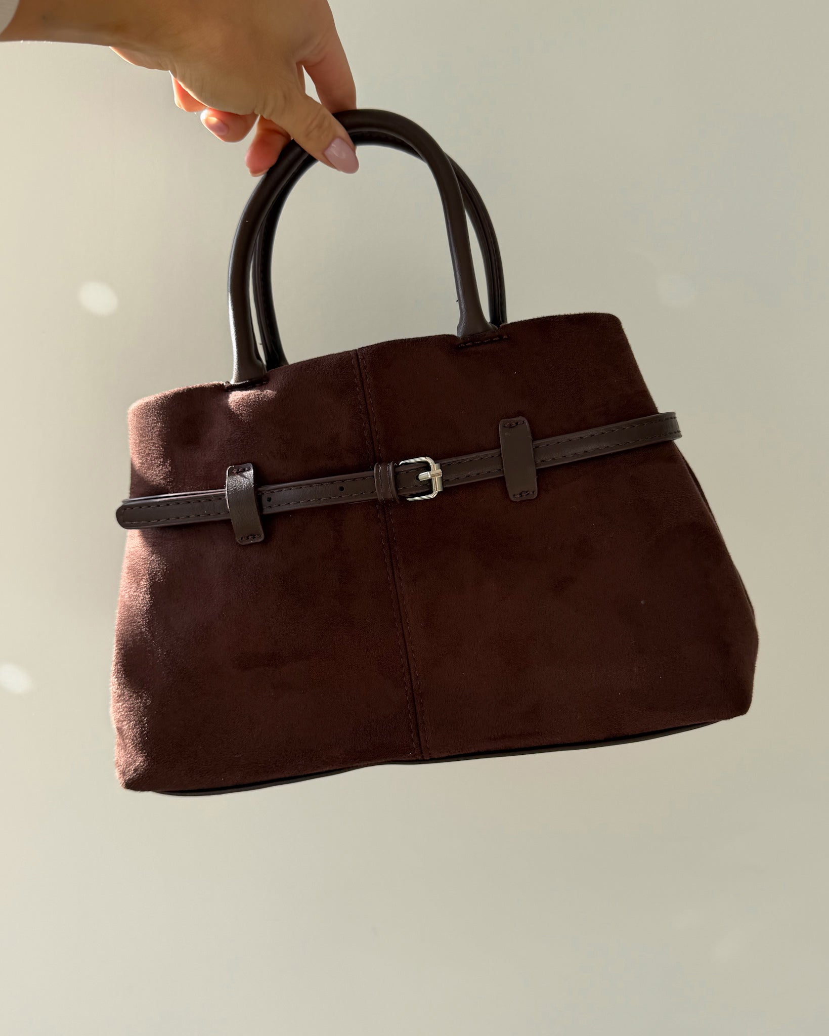 Suede City Bag | Braun