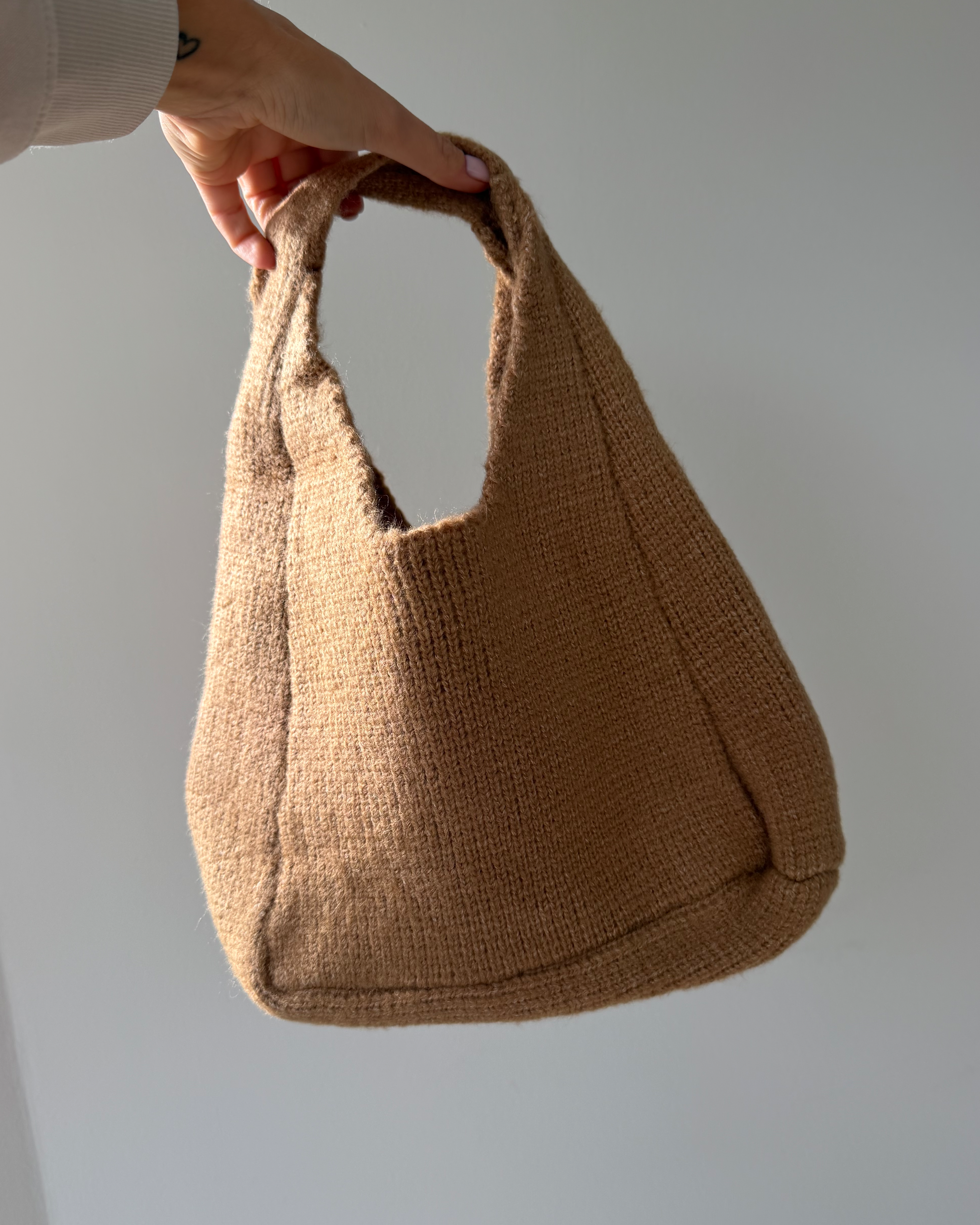 Cozy Knit Bag | Beige
