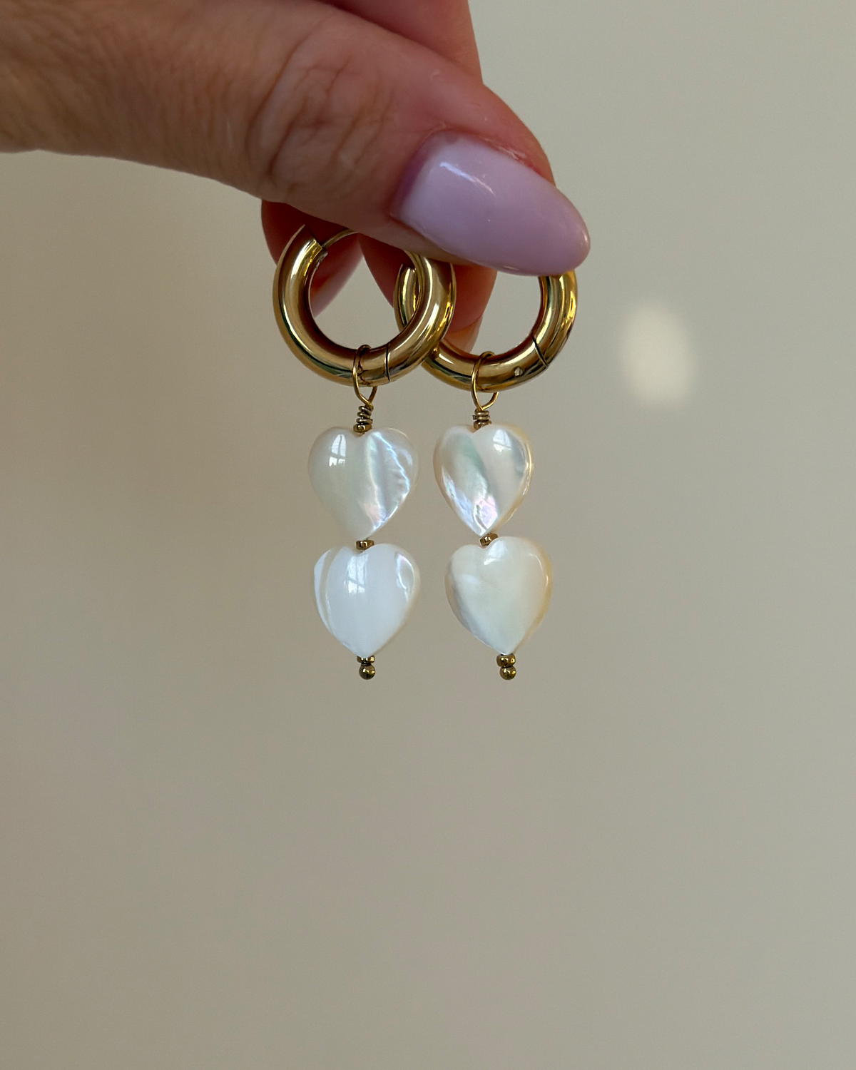 Ohrringe Shell Hearts