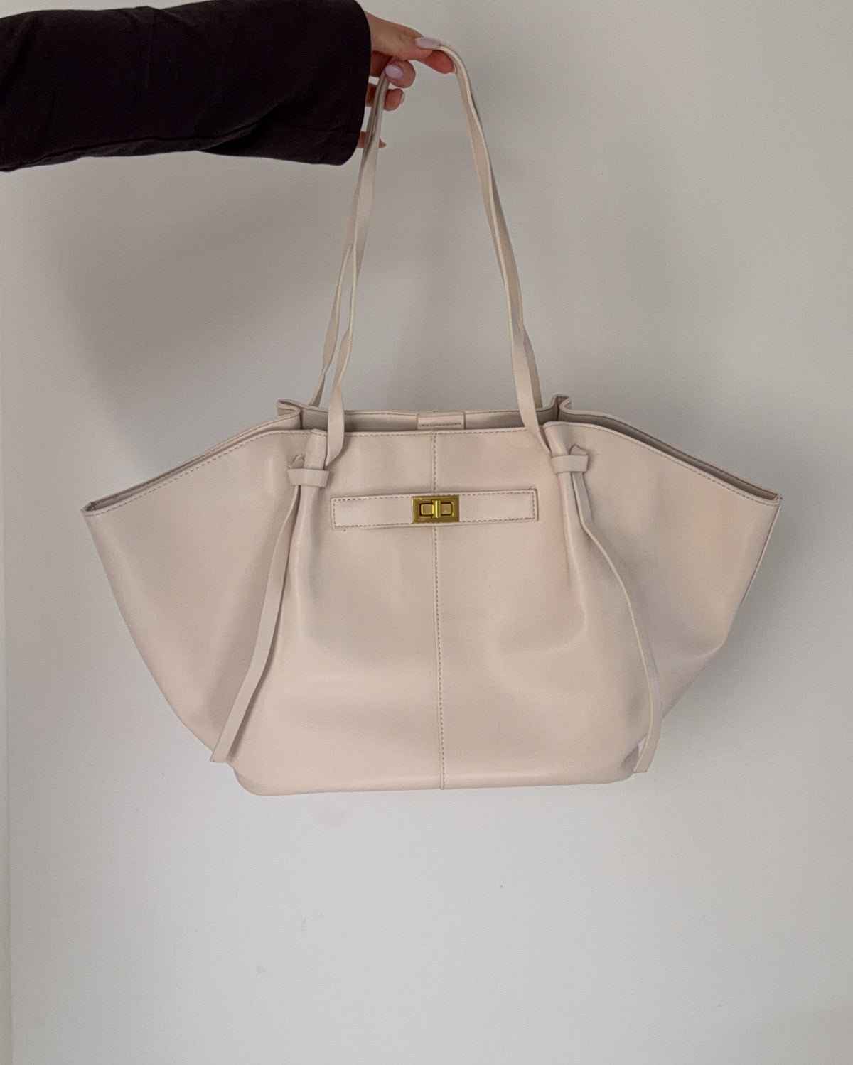 Oversized Tote Bag | Creme