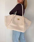 Oversized Tote Bag | Creme