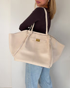 Oversized Tote Bag | Creme