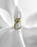 Ring Golden Leaf Flow