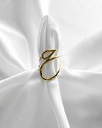Ring Golden Leaf Flow